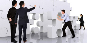 Concur business teamwork
